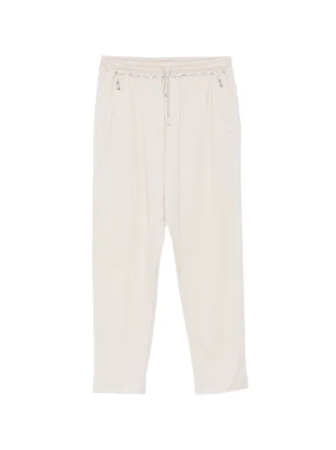 Eleventy zip drawstring trousers