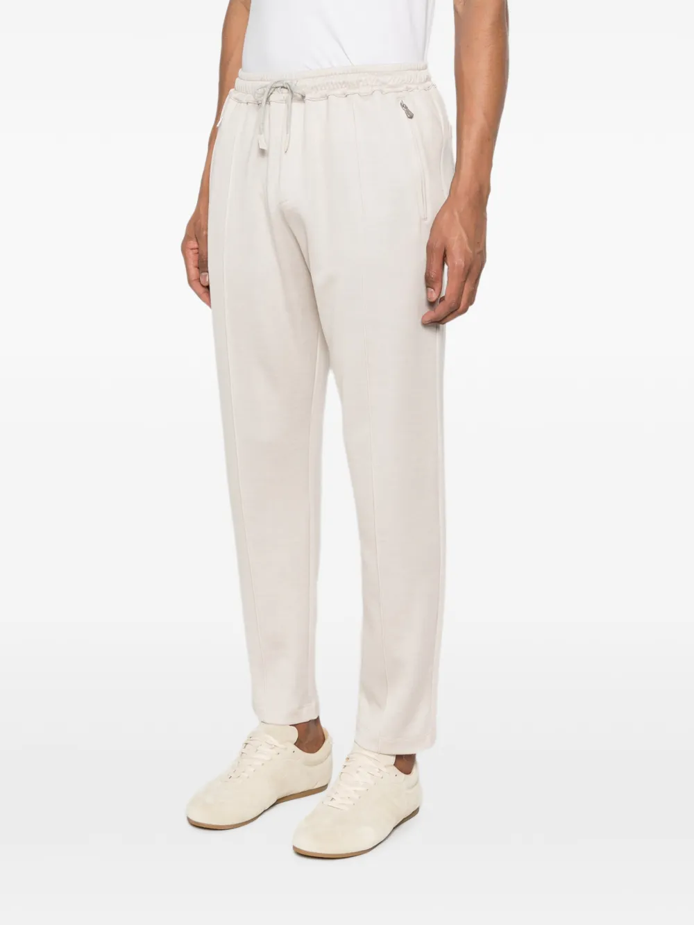  Eleventy Zip Drawstring Trousers - Neutrals 