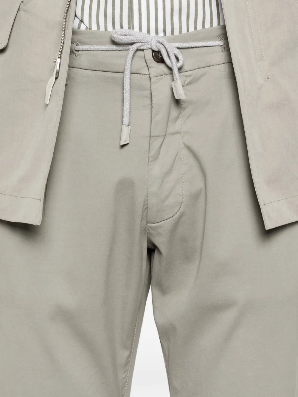 Eleventy Broek met trekkoord Beige