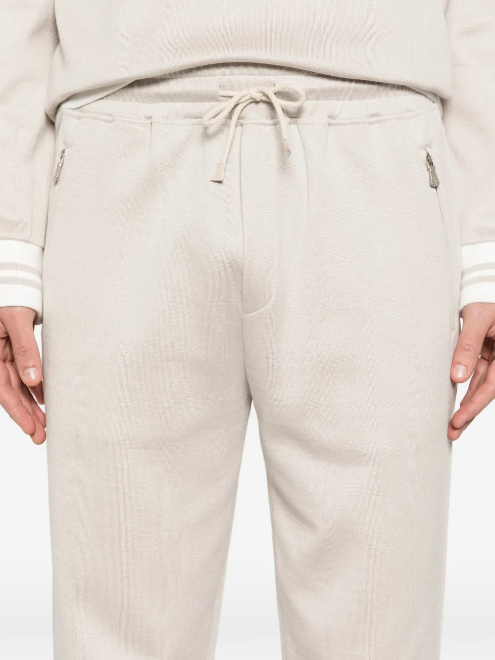 Eleventy Broek met trekkoord Beige