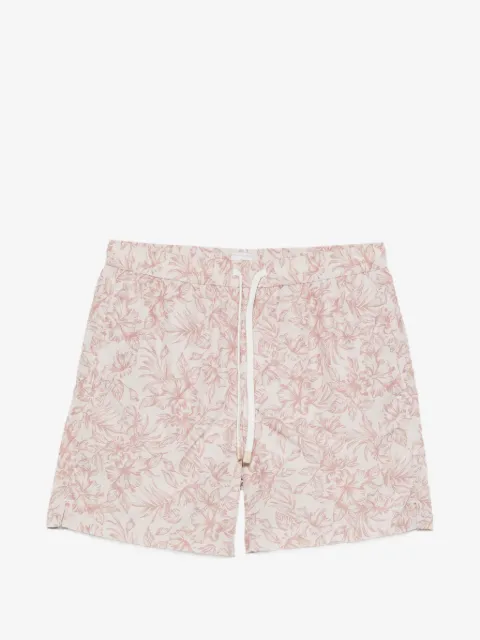 Eleventy shorts de playa con estampado floral