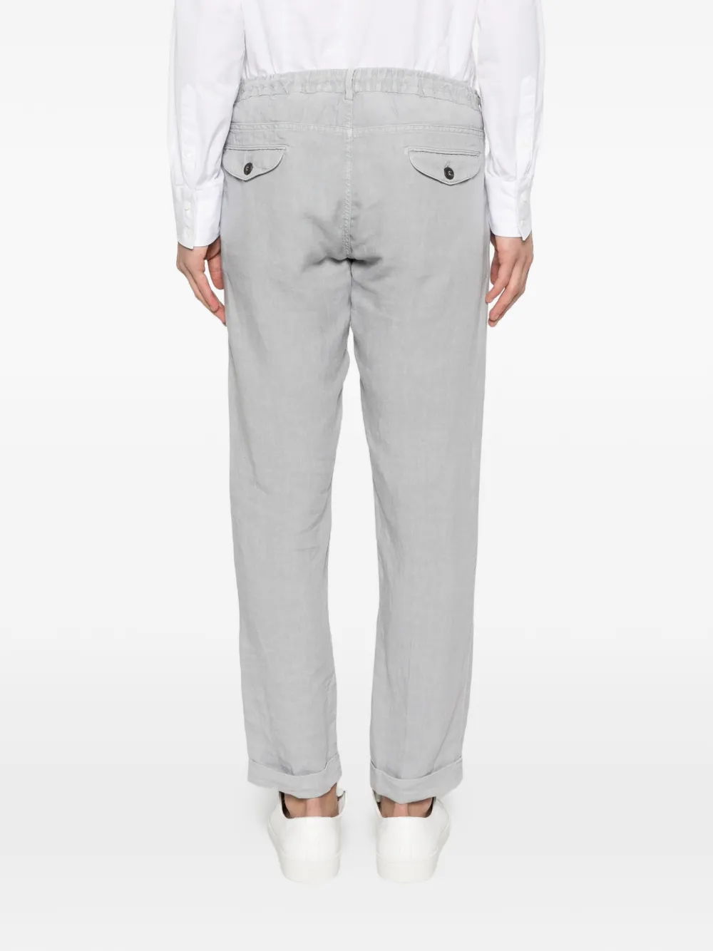 Eleventy Broek met trekkoord Grijs