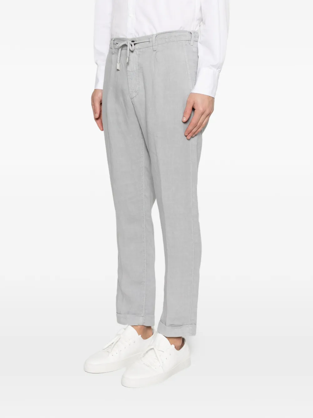 Eleventy Broek met trekkoord Grijs