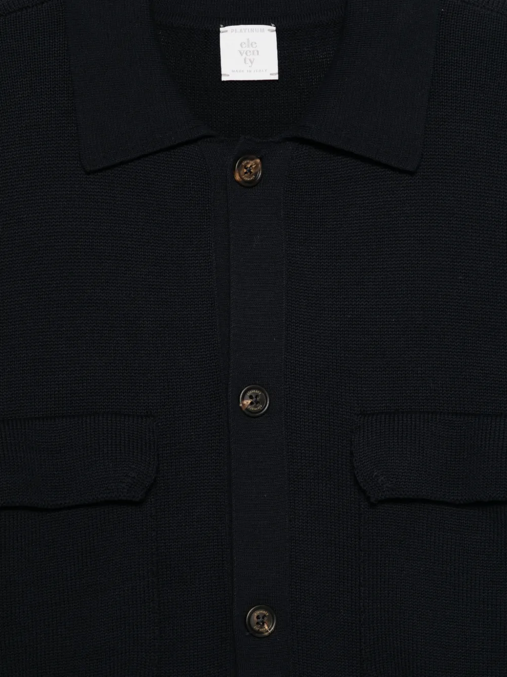  Eleventy Buttoned Long-sleeve Cardigan - Blue 