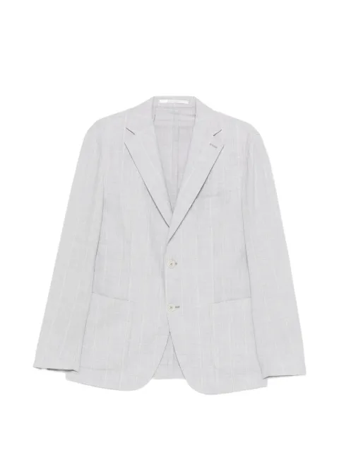 Eleventy striped single-breasted blazer