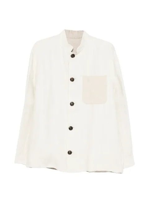 Eleventy buttoned patch-pocket overshirt