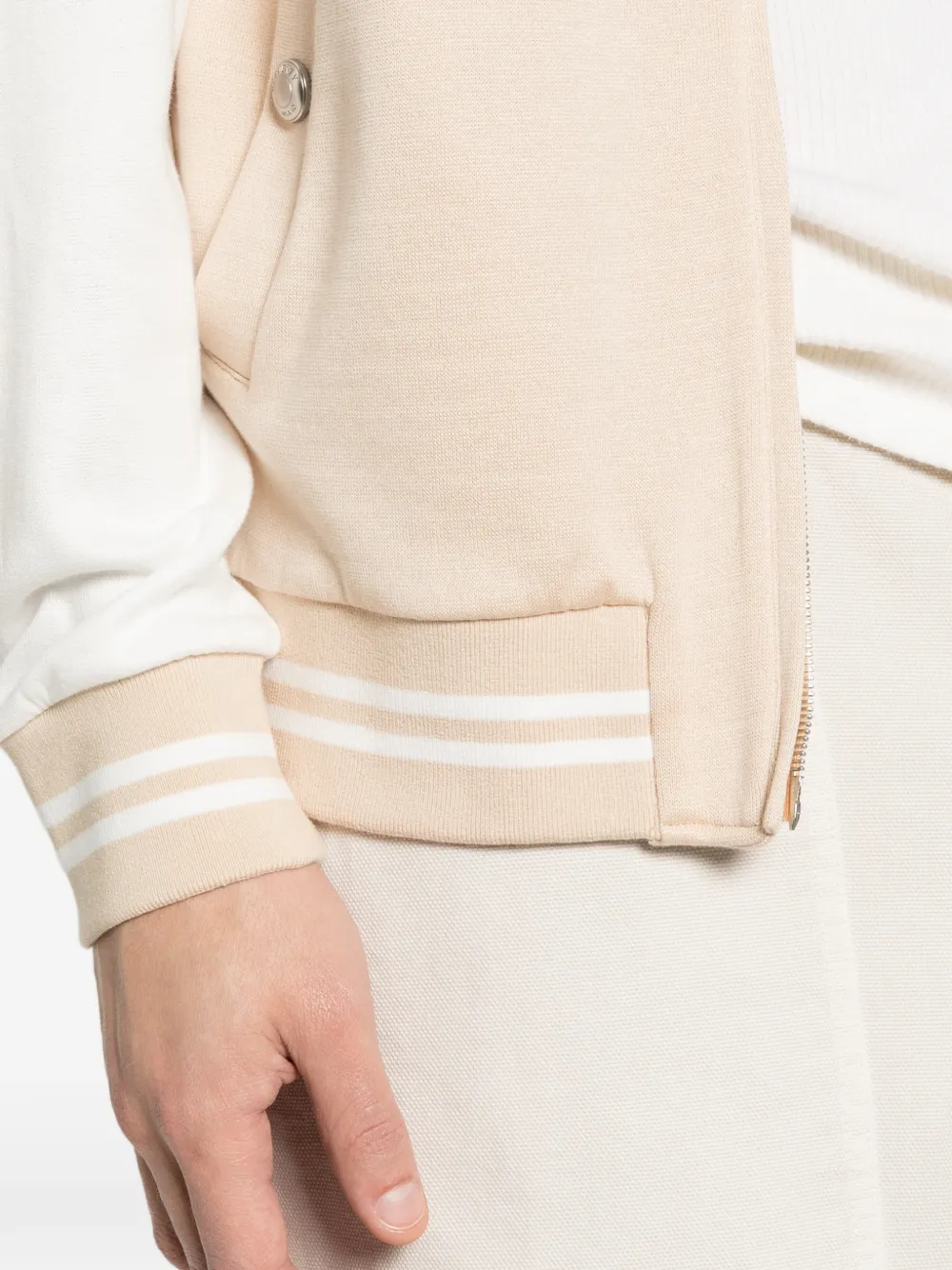 Eleventy Bomberjack met rits Beige
