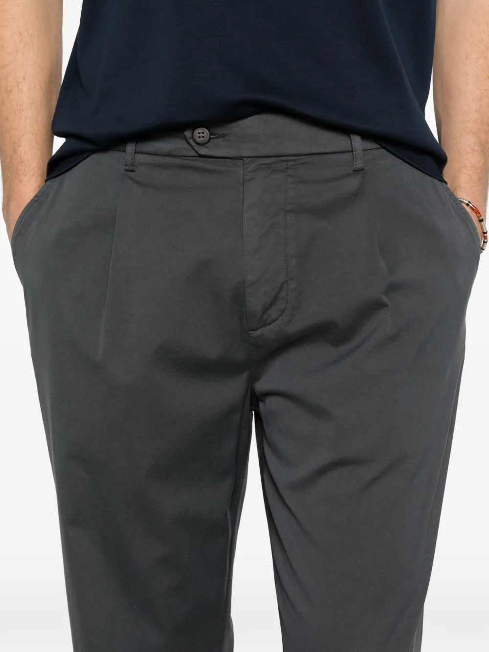 Eleventy Broek met knoopsluiting Zwart