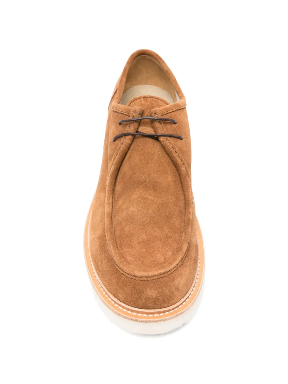 Eleventy Paraboot suède derby schoenen Bruin