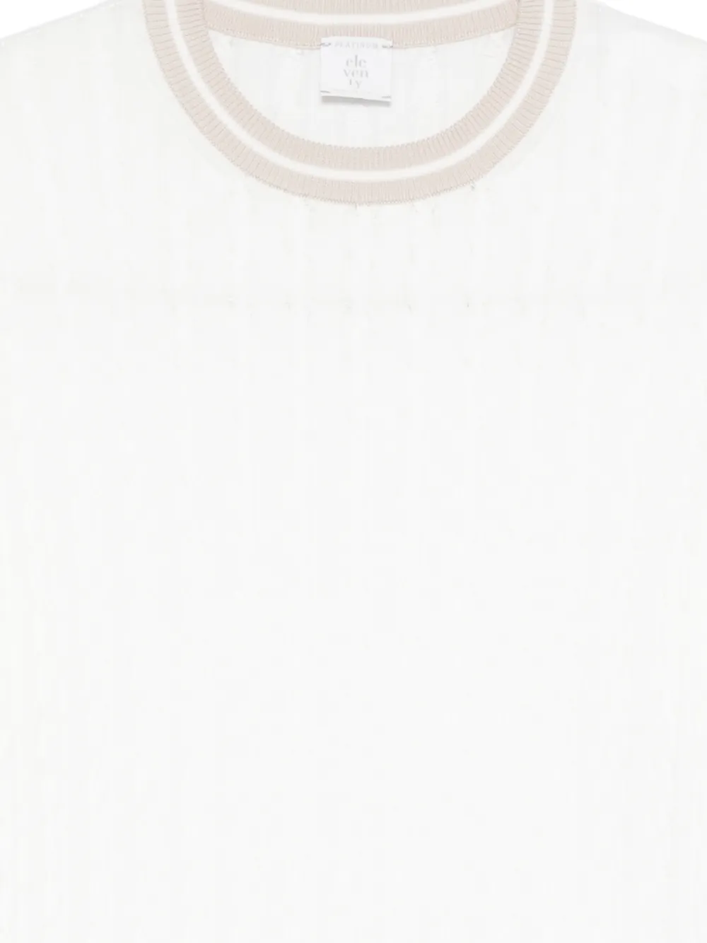 Eleventy T-shirt met ronde hals Wit
