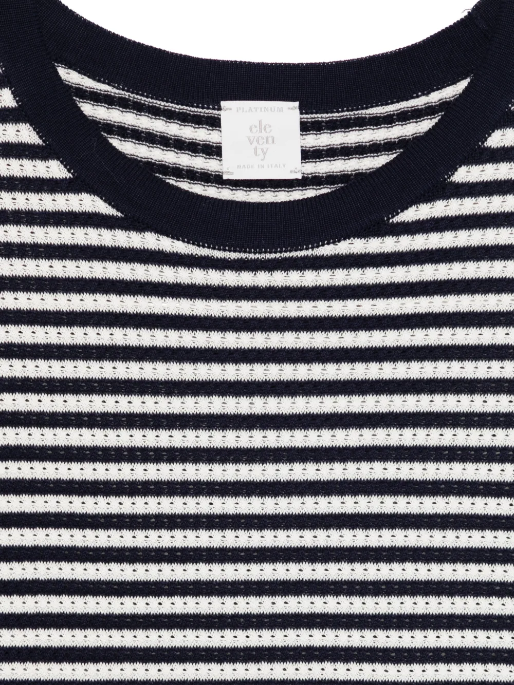  Eleventy Striped T-shirt - Blue 