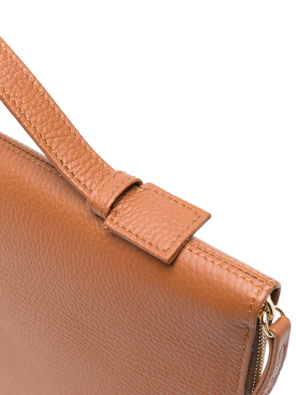  Eleventy Zipped Leather Laptop Bag - Brown 
