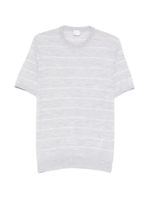 Eleventy striped round-neck T-shirt