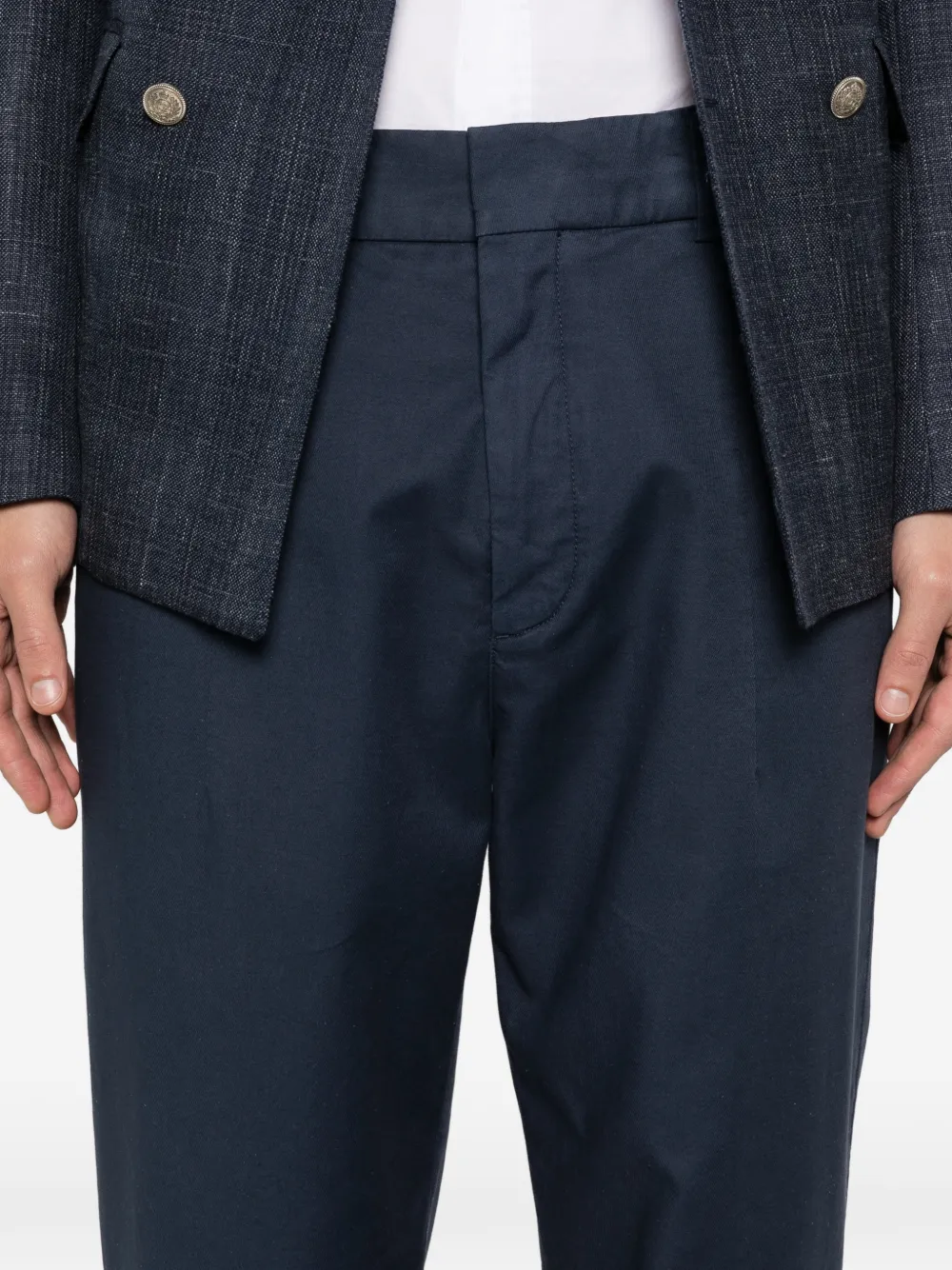 Eleventy Broek met elastische taille Blauw