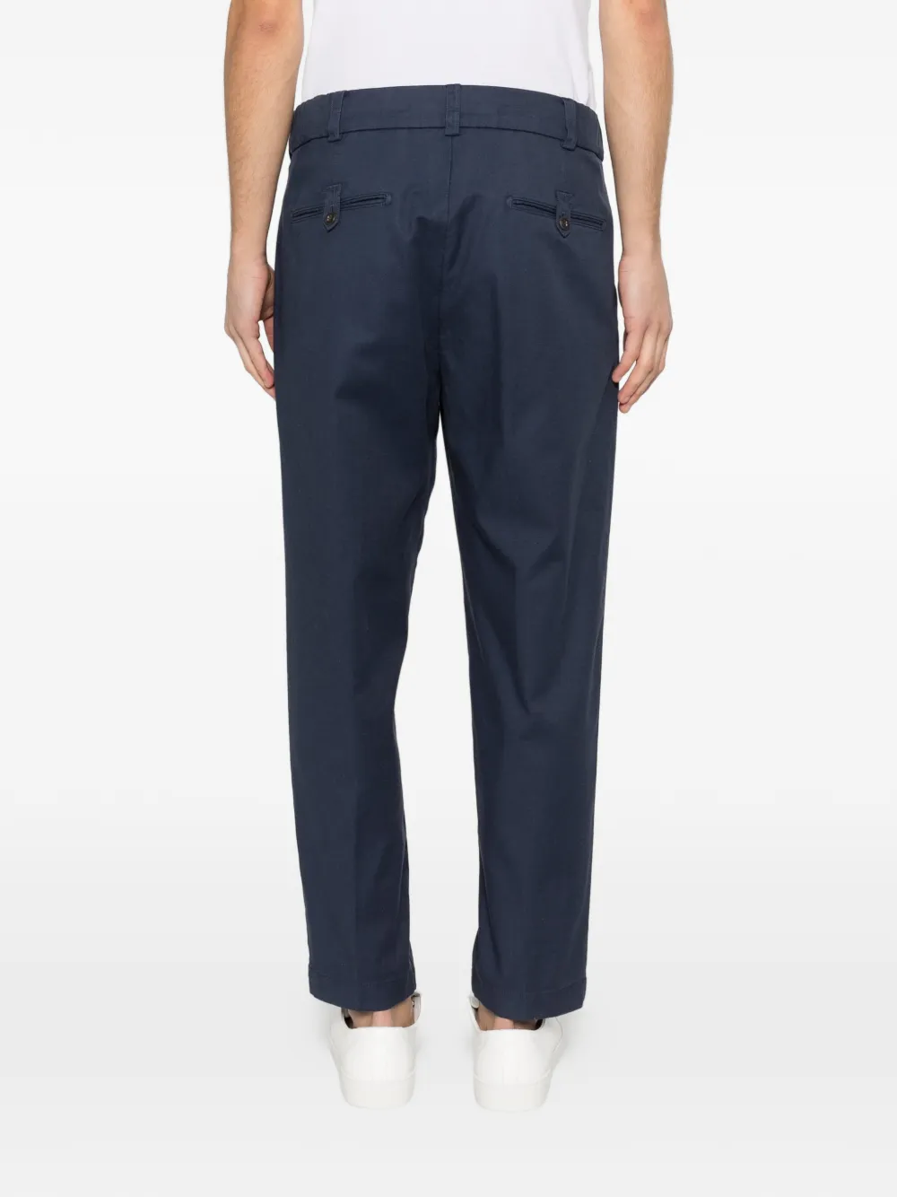 Eleventy Broek met elastische taille Blauw