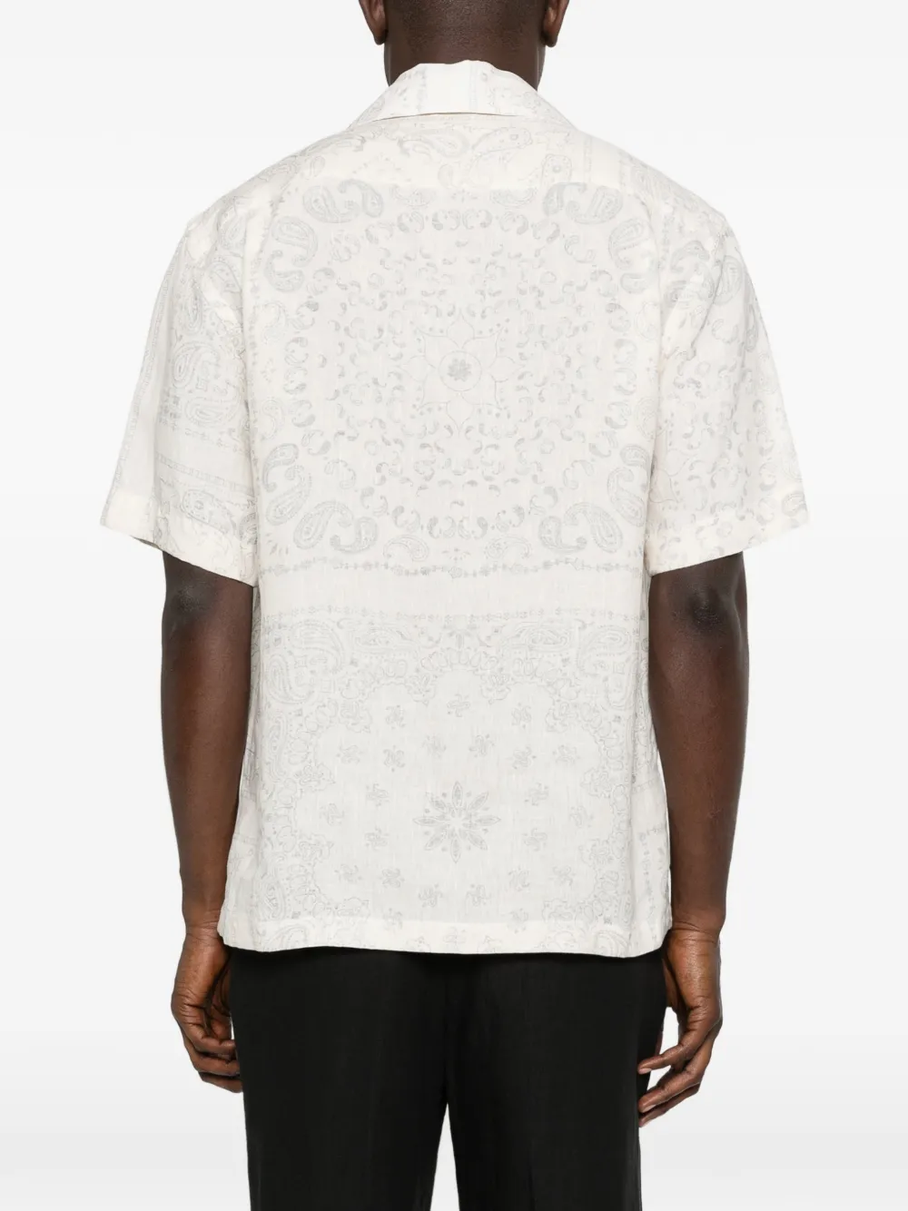 Eleventy Overhemd met paisley-print Beige