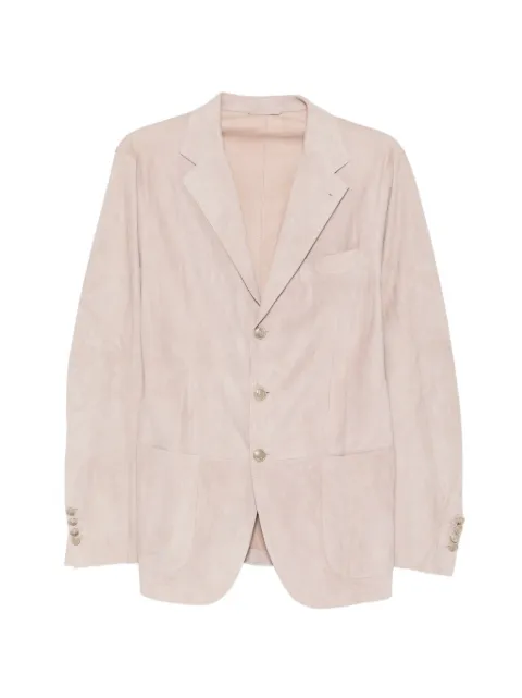 Eleventy single-breasted suede blazer