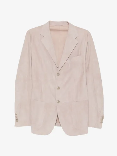 Eleventy single-breasted suede blazer