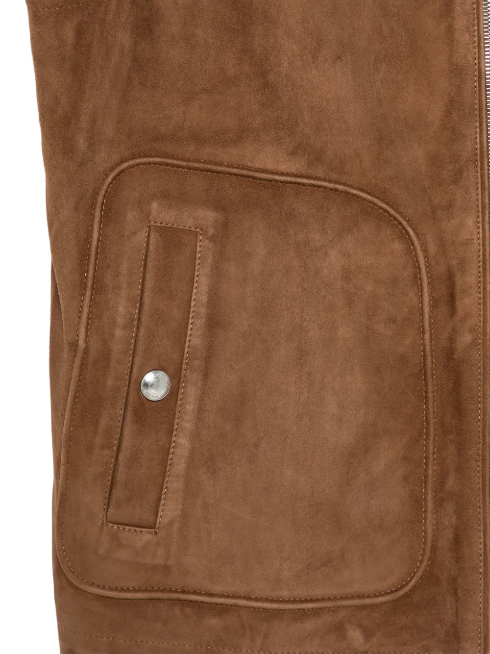 Eleventy Bodywarmer met capuchon en zak Bruin