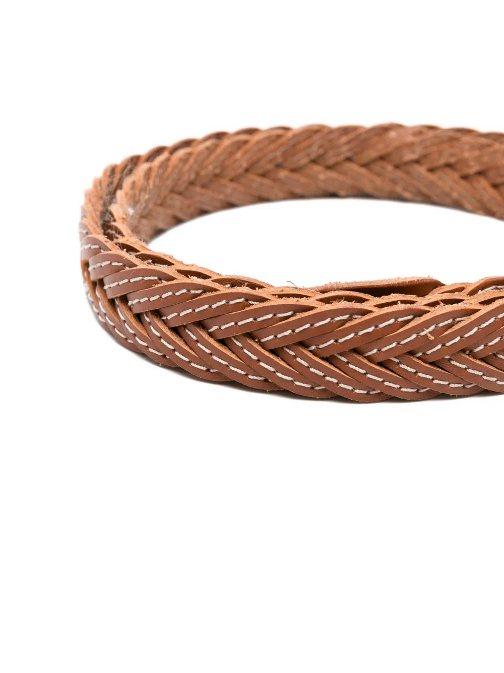  Eleventy Braided Leather Belt - Neutrals 