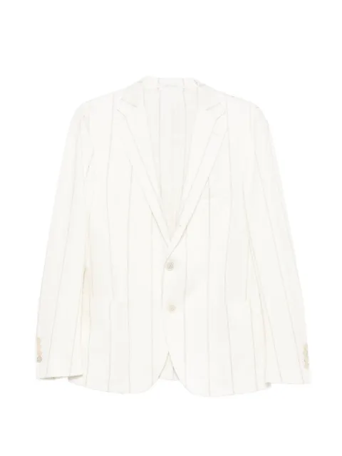 Eleventy striped single-breasted blazer