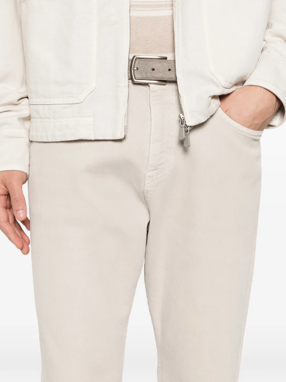 Eleventy Jeans met zak Beige