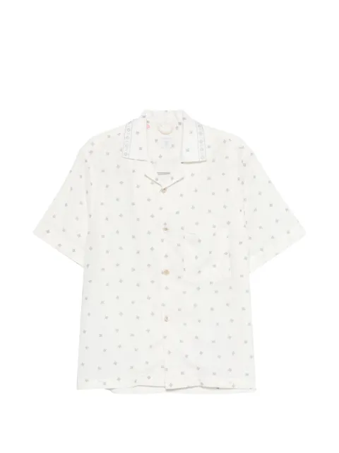 Eleventy patterned pocket shirt