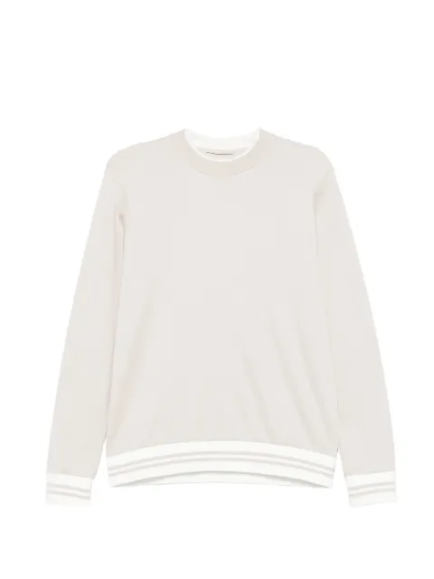 Eleventy sweat à bords rayés