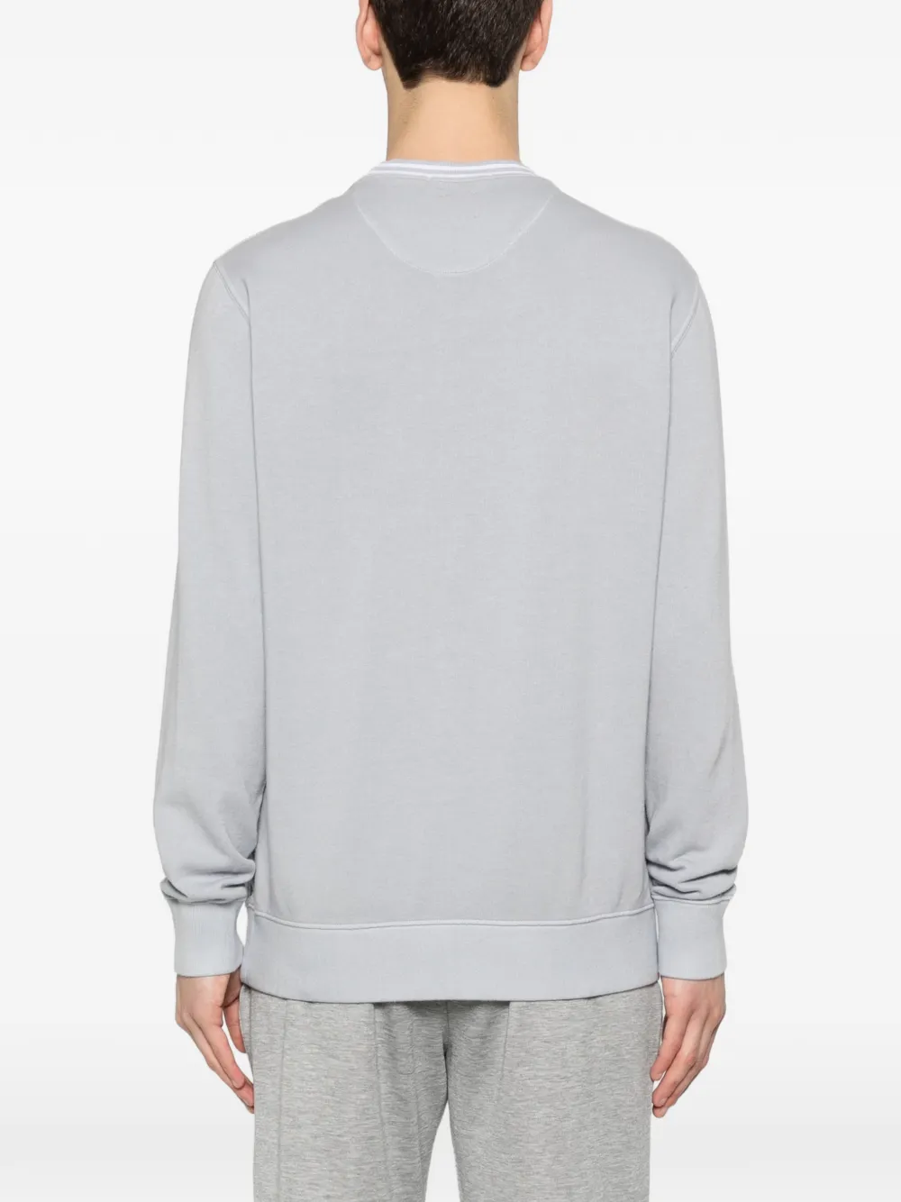 Eleventy Sweater met logoprint Grijs