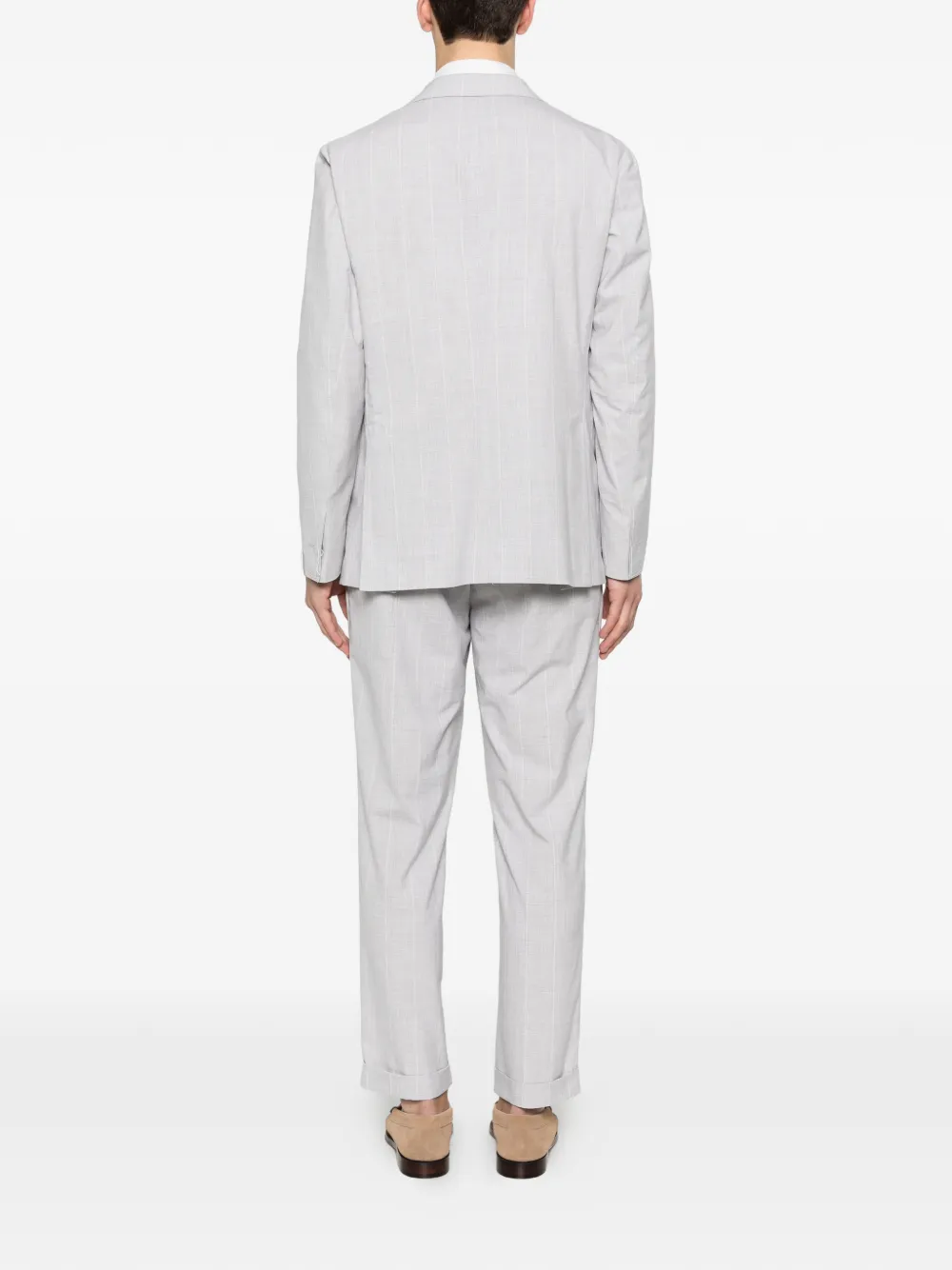  Eleventy Single Breasted Pences Suit - Grey 