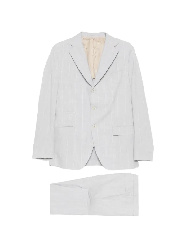 Eleventy Single Breasted Pences Suit in Grey