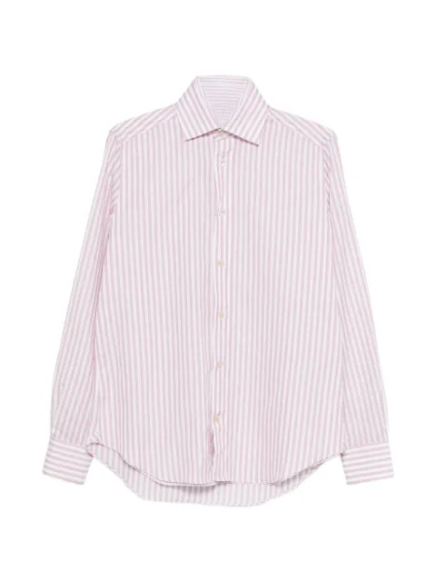 Eleventy striped layered shirt