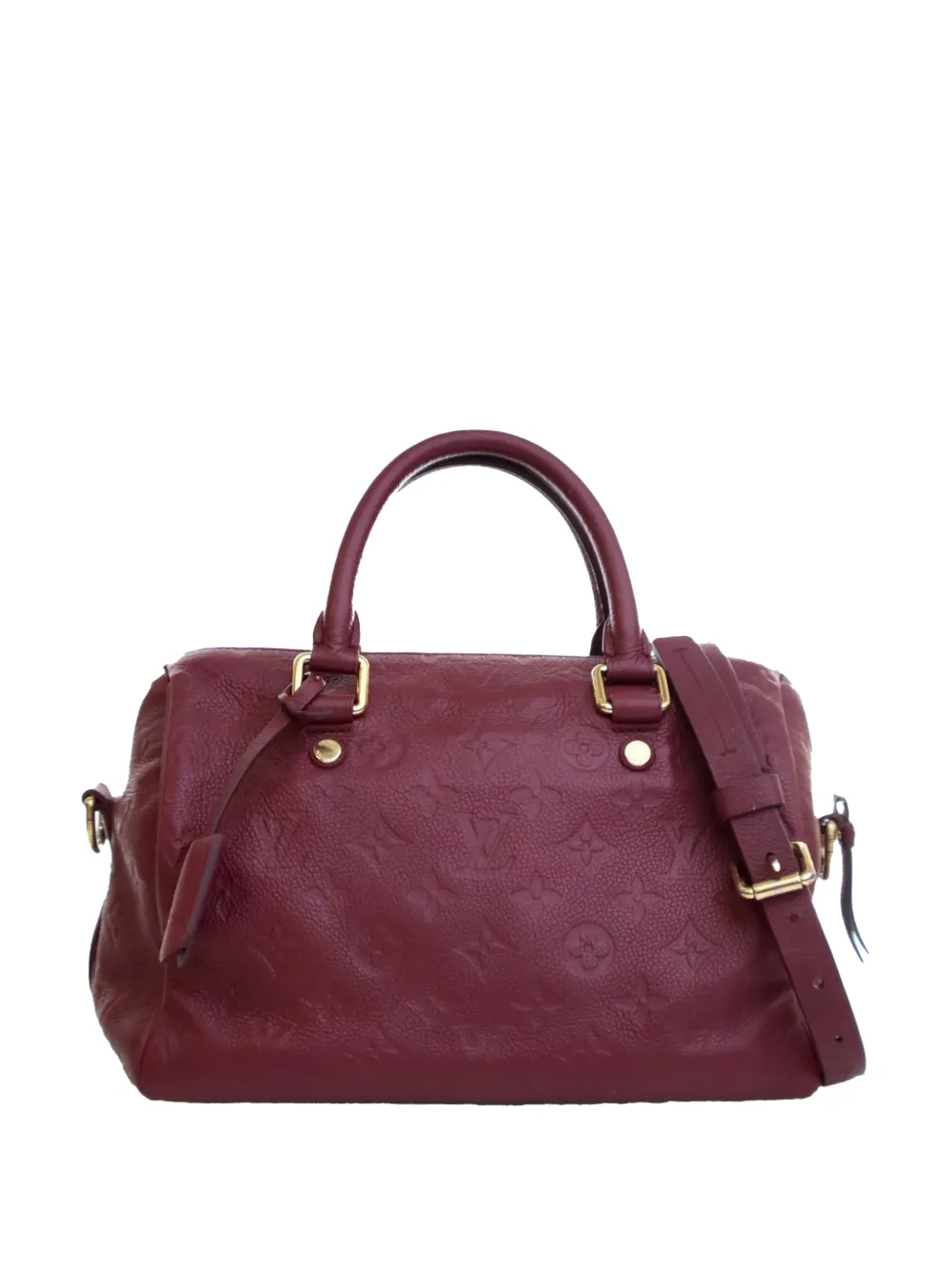 Louis Vuitton Pre-Owned 2012 Monogram Empreinte Speedy Bandouliere 25 satchel - Rosso