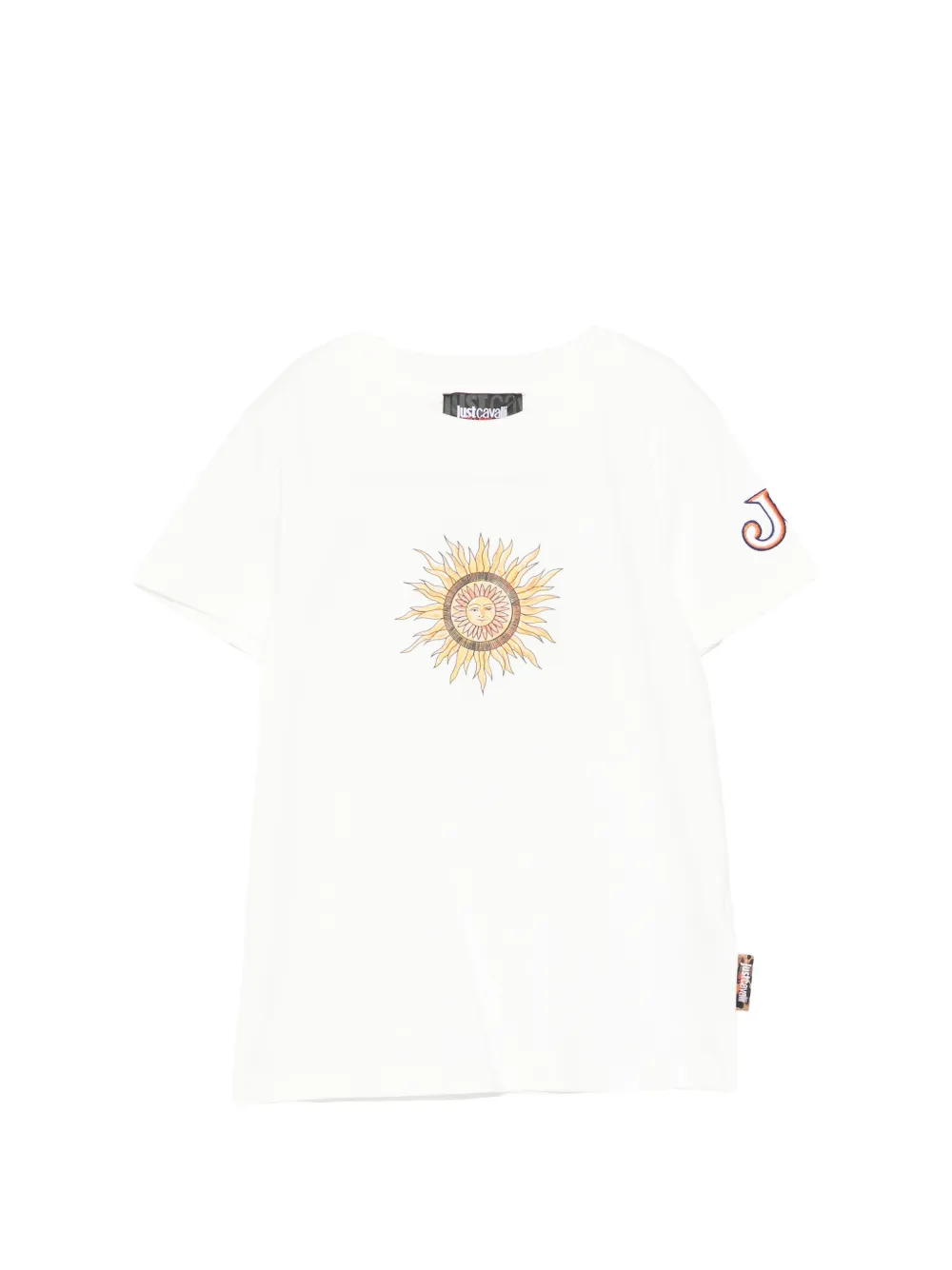 Just Cavalli sun-motif T-shirt - Bianco