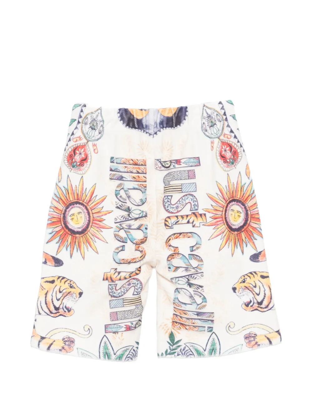  Just Cavalli Tiger-print Shorts - White 