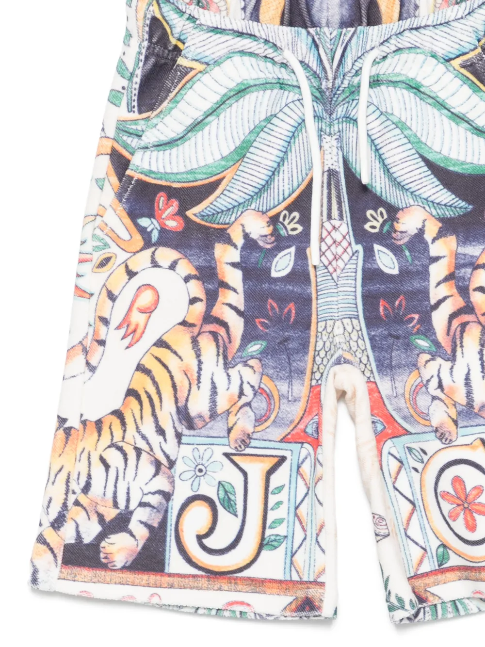  Just Cavalli Tiger-print Shorts - White 