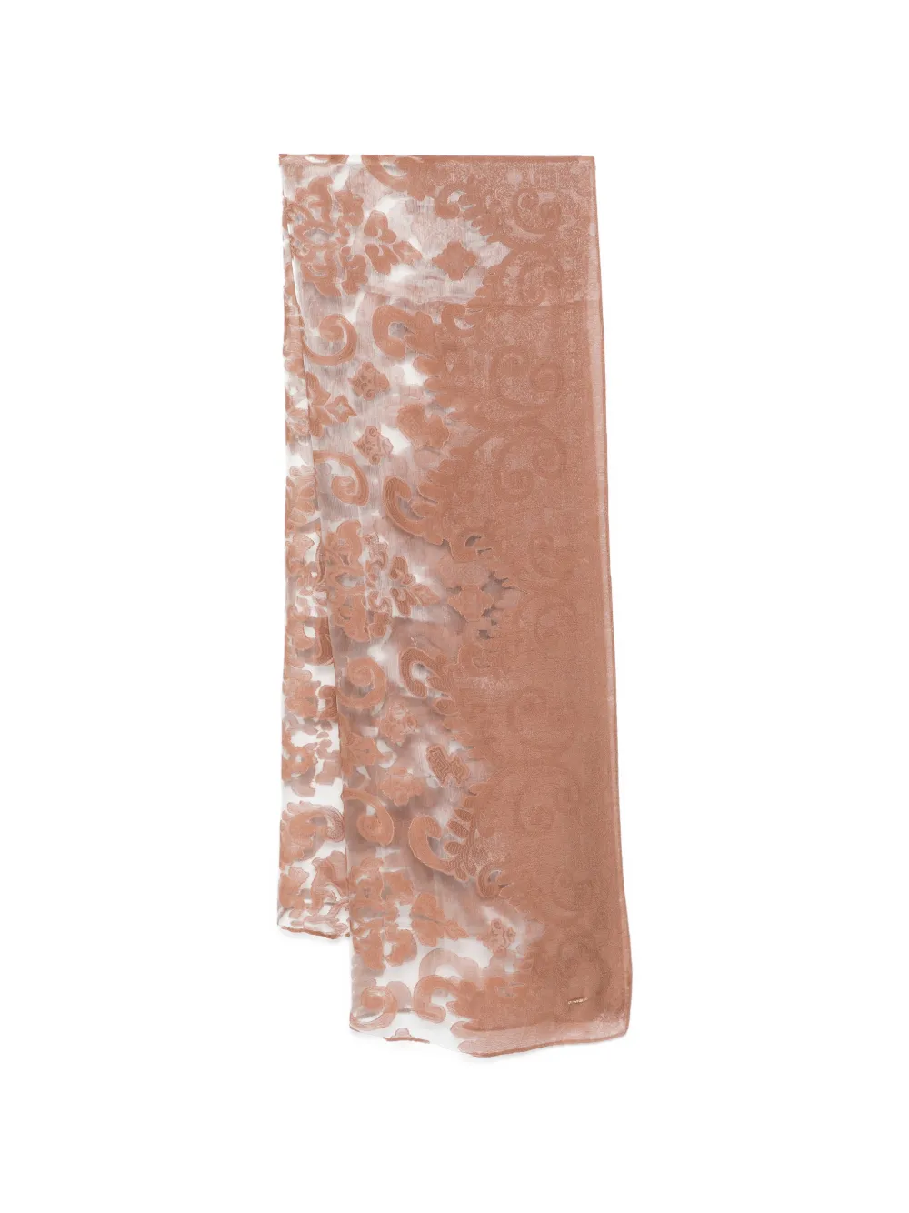 TWINSET floral-pattern scarf - Marrone