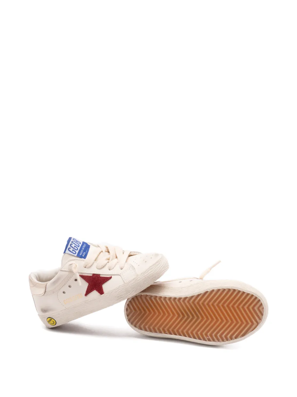 Golden Goose Kids Super-Star lace-up sneakers Wit