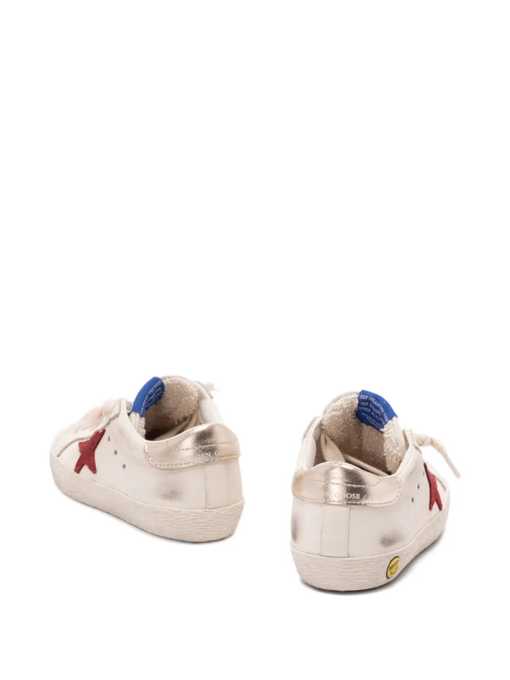 Golden Goose Kids Super-Star lace-up sneakers Wit