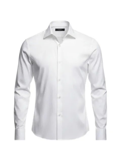100HANDS spread-collar long-sleeve shirt