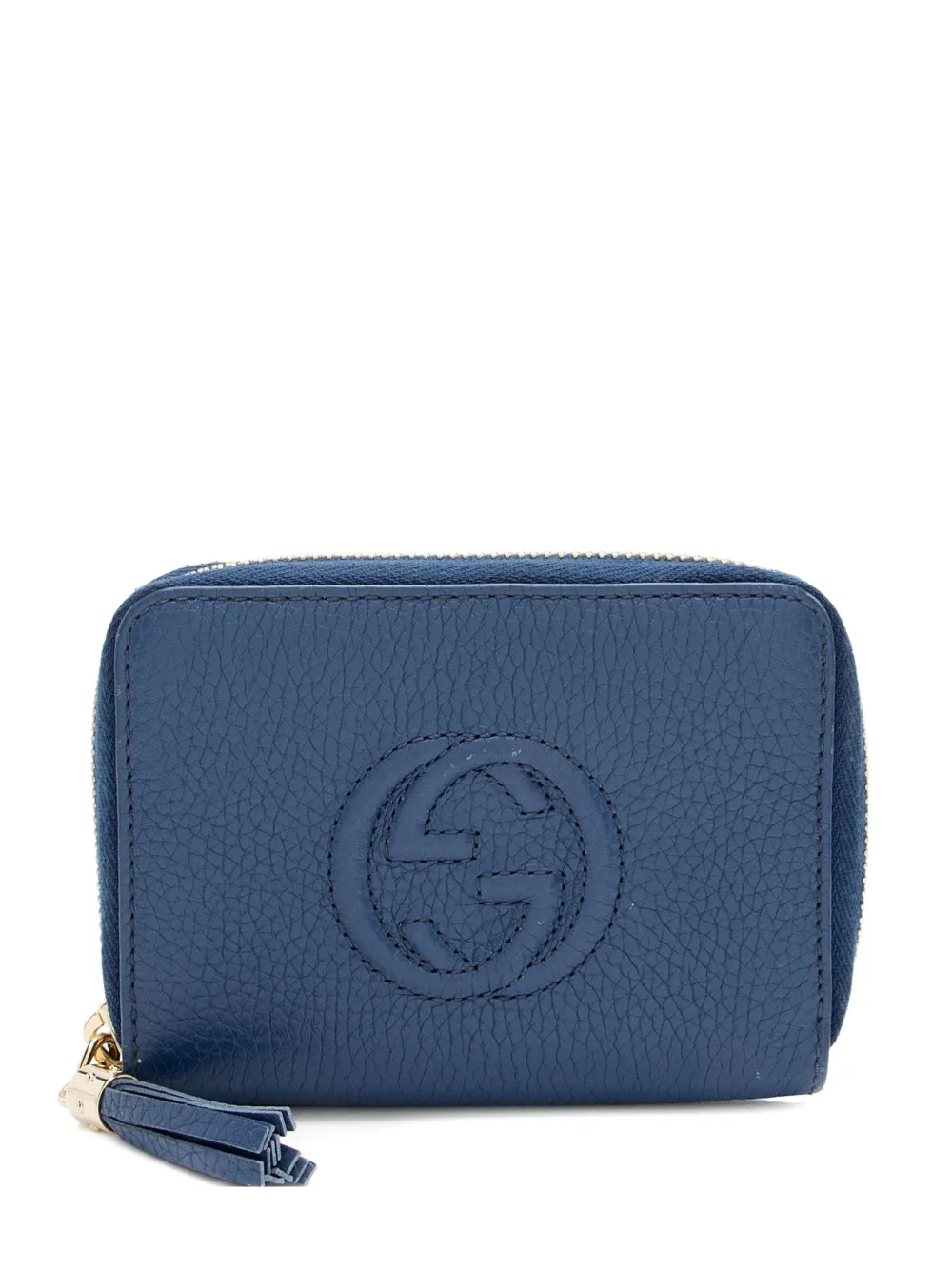 Gucci Pre-Owned logo leather wallet - Blu