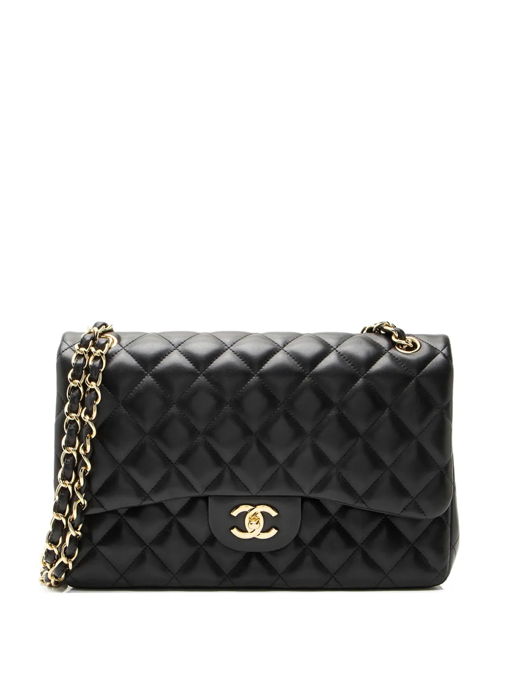 CHANEL Pre-Owned 2011 Jumbo quilted flap shoulder bag - Nero