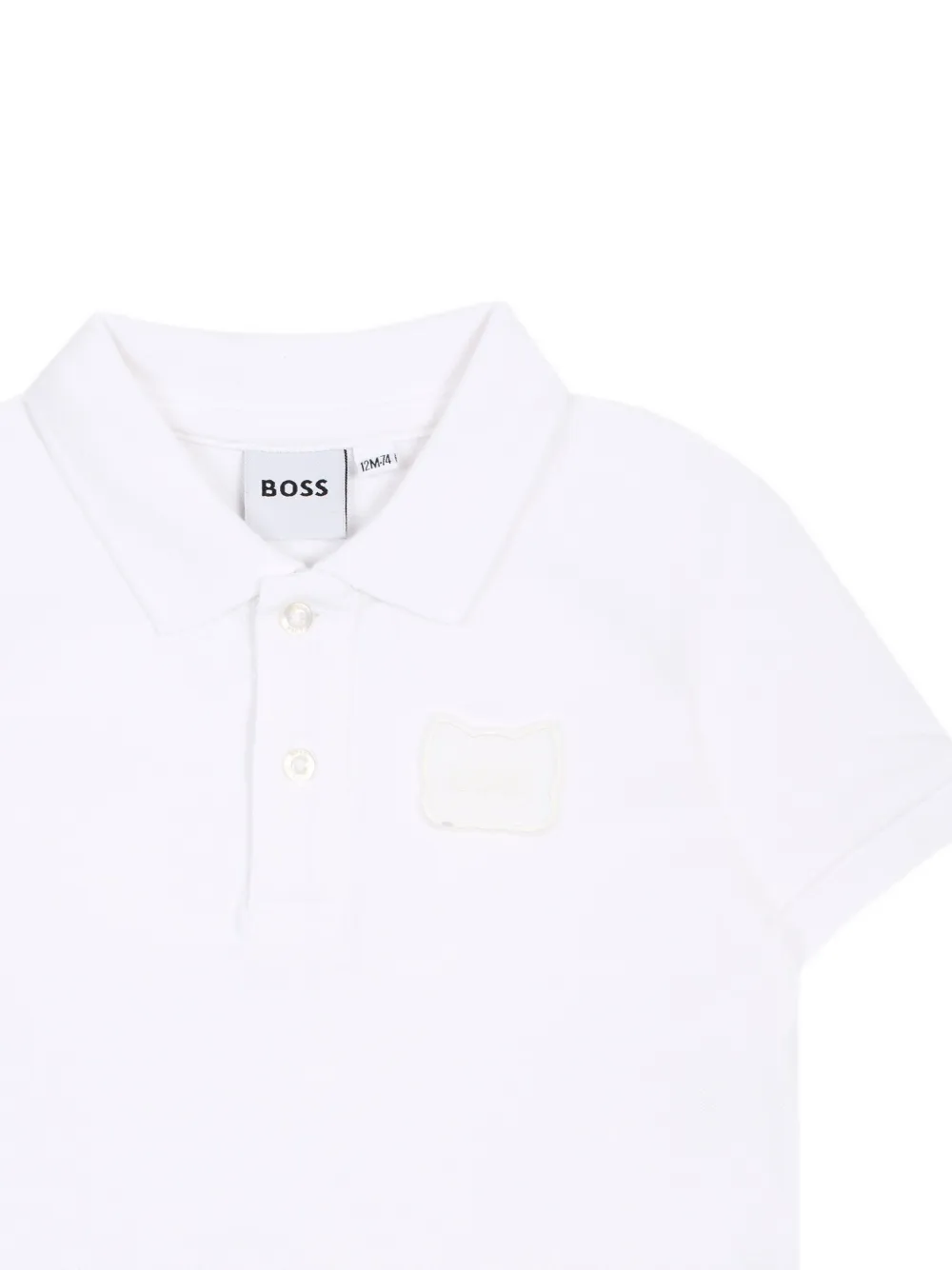 BOSS Kidswear Poloshirt met korte mouwen Wit