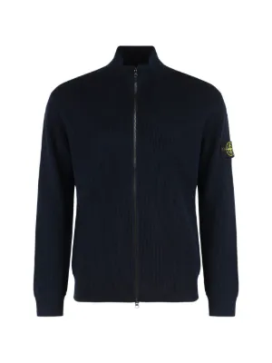 Stone Island ジップアップ セーター | ブルー | FARFETCH JP