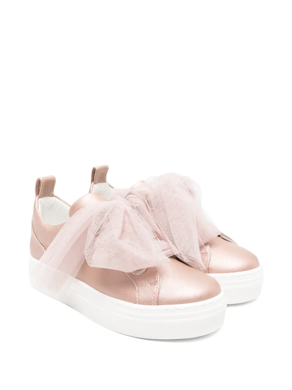 Colorichiari bow-detail low-top sneakers - Rosa