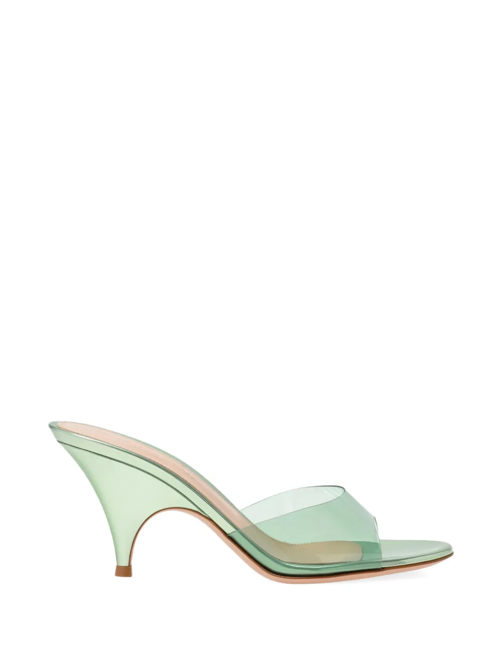 Gianvito Rossi Mules Sofia con tacco a cono - Verde