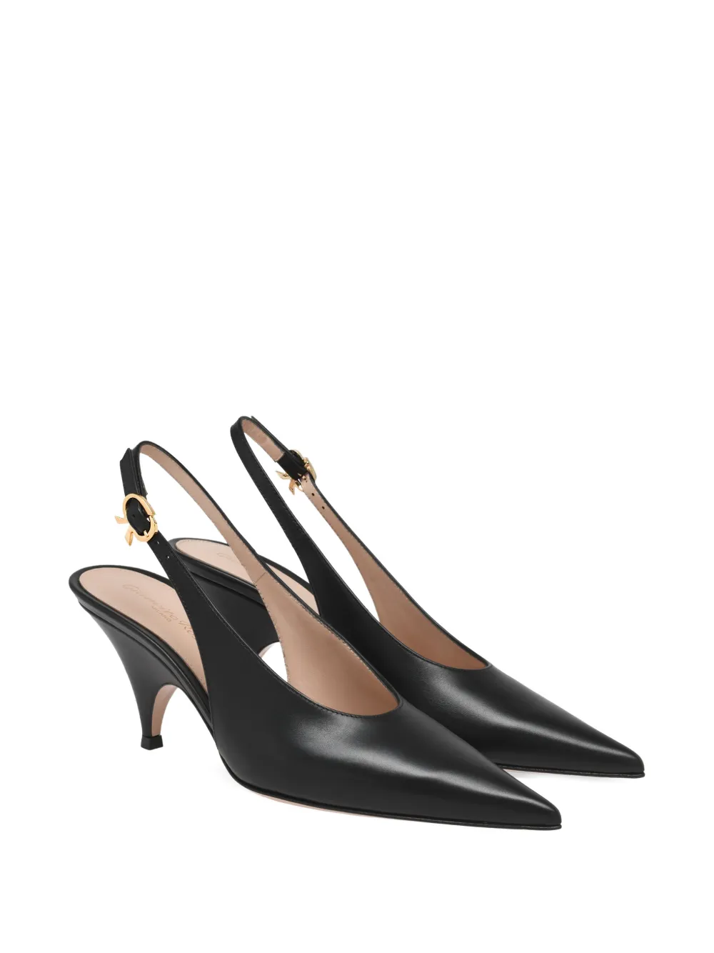 Gianvito Rossi Slingback pumps met puntige neus Zwart