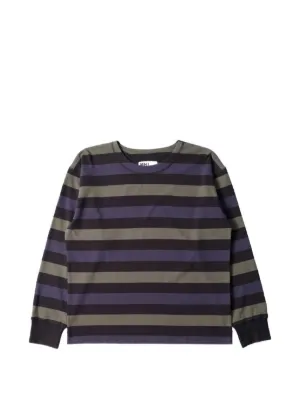 Auralee ストライプ ロングTシャツ | グレー | FARFETCH JP