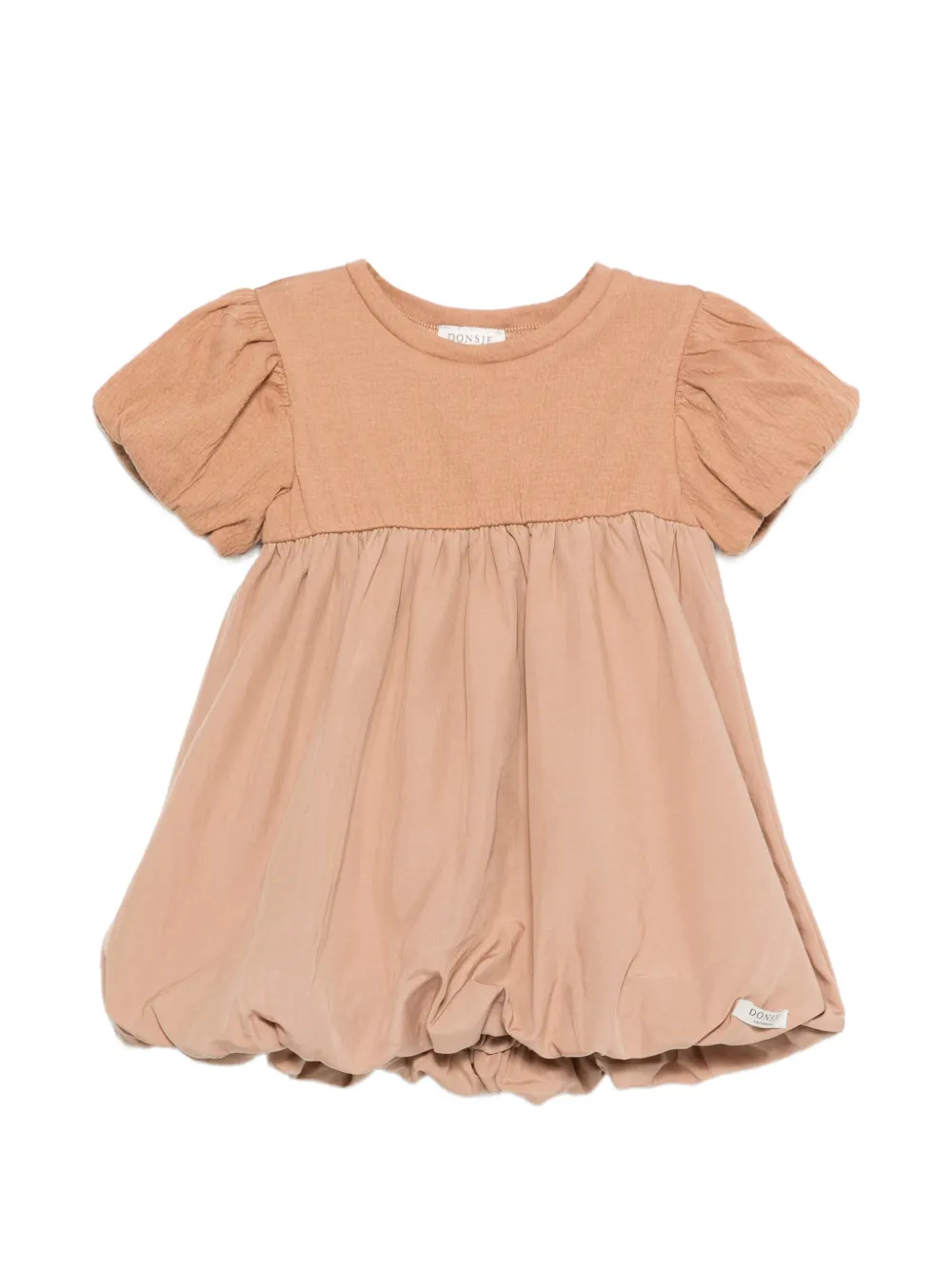 Donsje Mallia puff-sleeve dress - Marrone