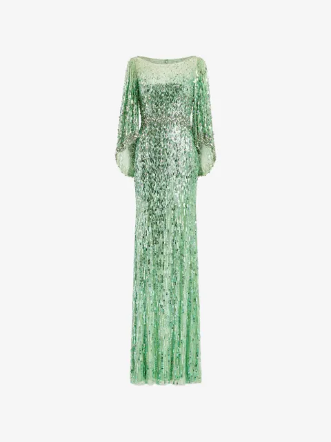 Jenny Packham Ines sequin-embellished maxi dress